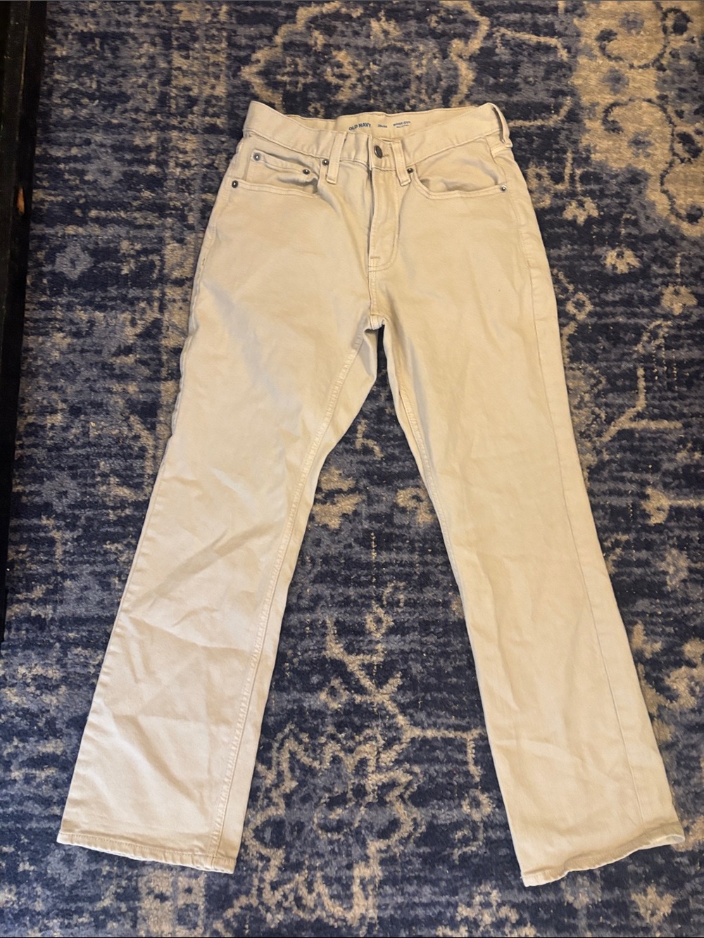 Old Navy Men's Straight Jeans in khaki
